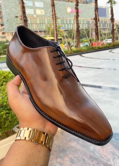 Classic Brown Brush-Off Oxfords