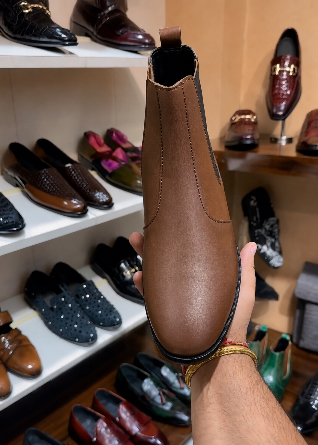 Medium Brown Chelsea Boots