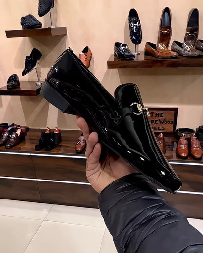 Patent Red Bottom Moccasins