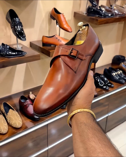 Dark Tan Patina Single Monks