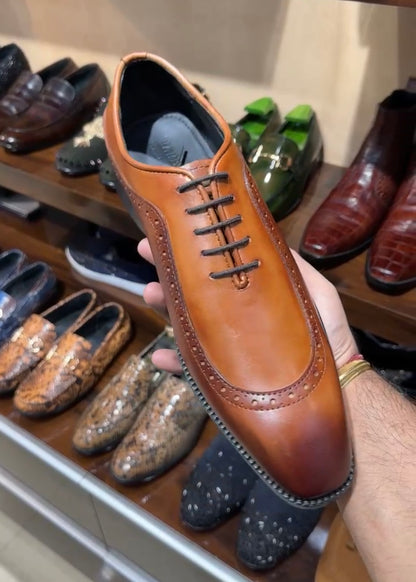 Dual-tone Sidewing Patina Oxfords