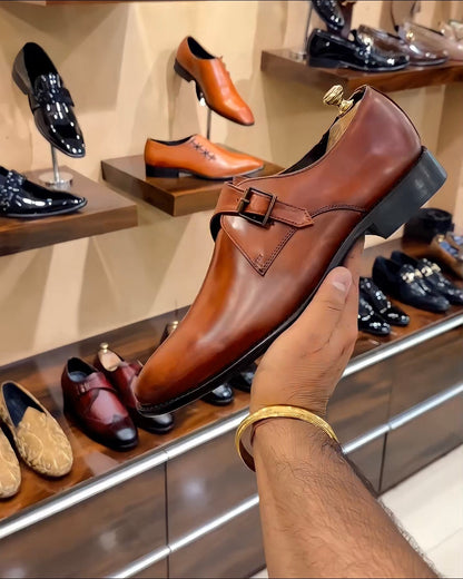 Dark Tan Patina Single Monks