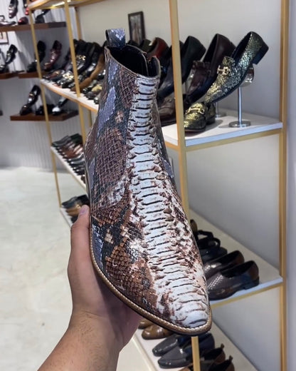 Exotic Python Scaled Cowboy Boots