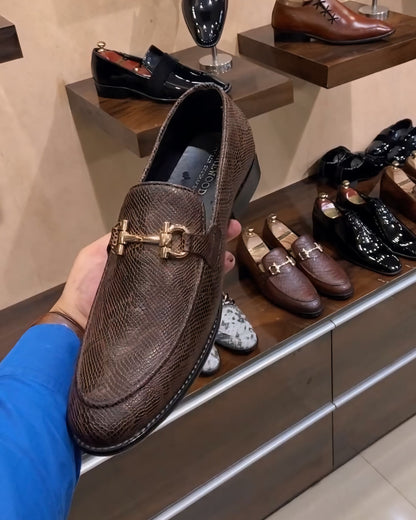 Exotic Brown Snake Scaled Moccasins