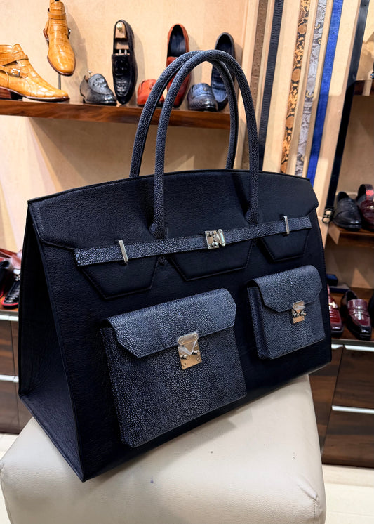 Exotic Black & Grey Travel Bag