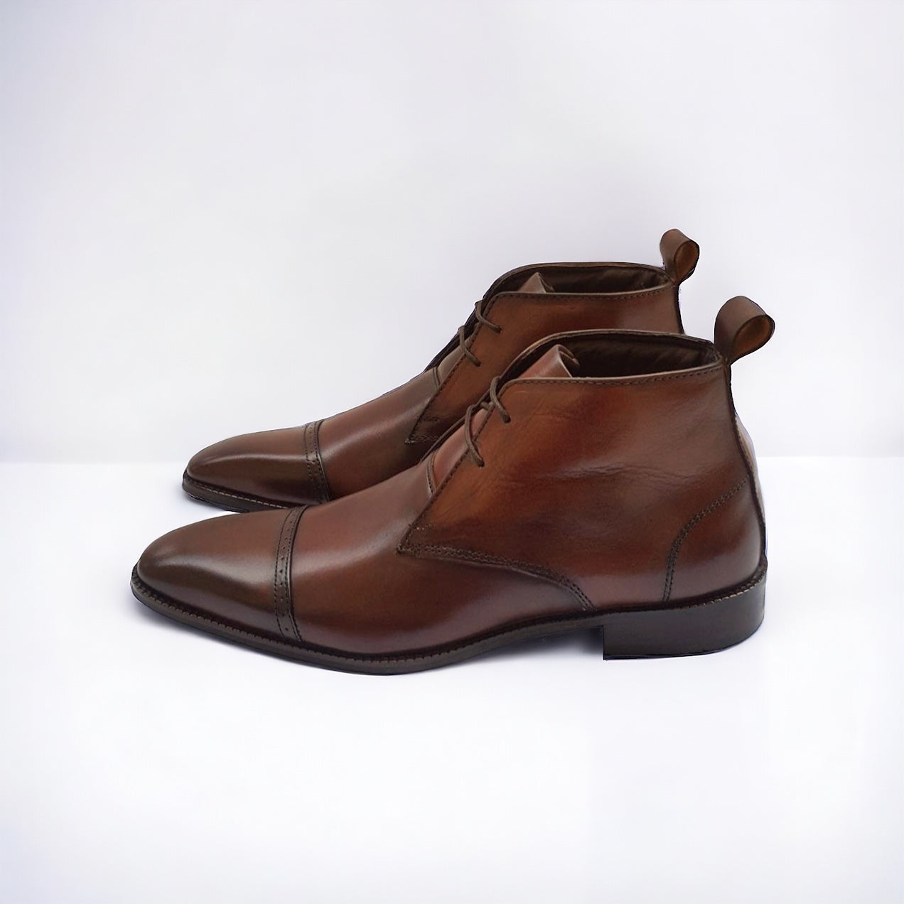 Brown Patina Chukka Boots