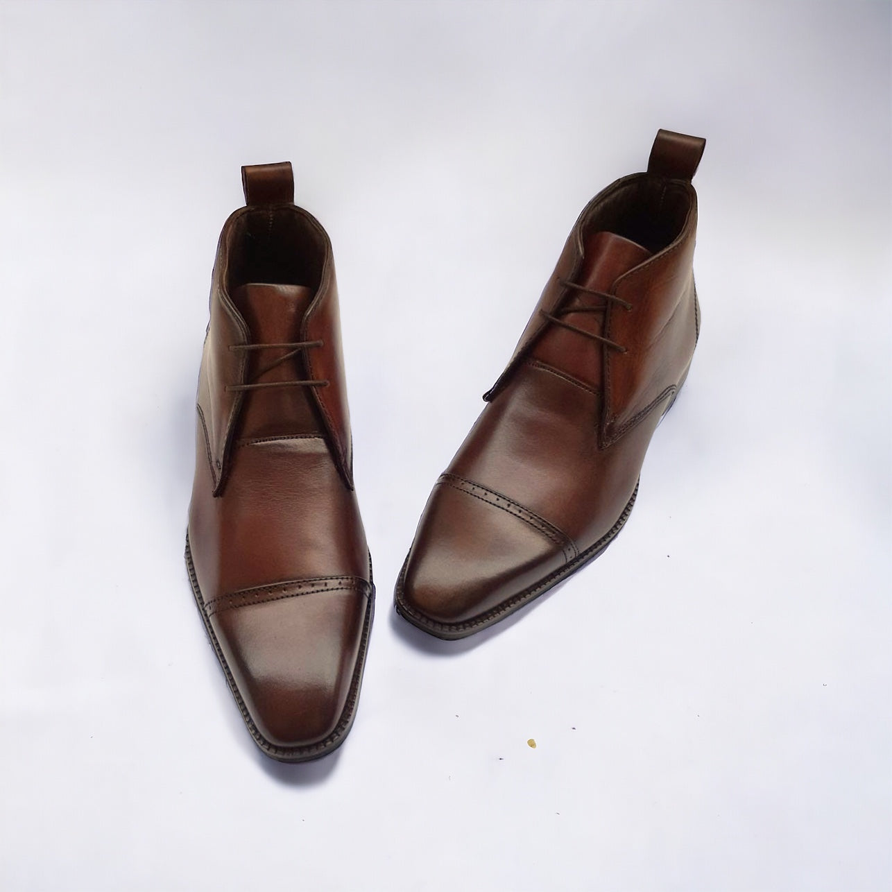 Brown Patina Chukka Boots
