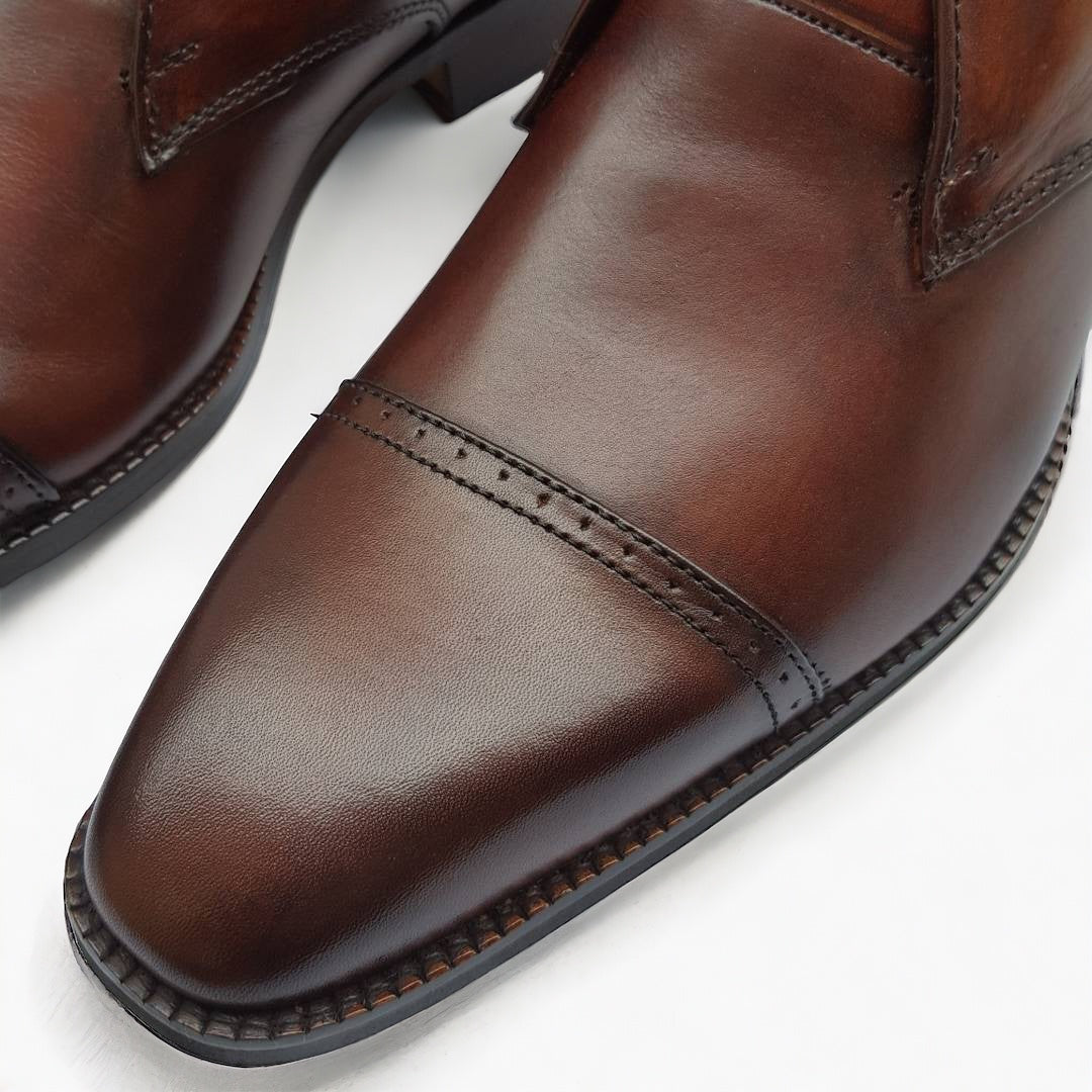 Brown Patina Chukka Boots