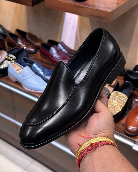 Black Belgian Loafers