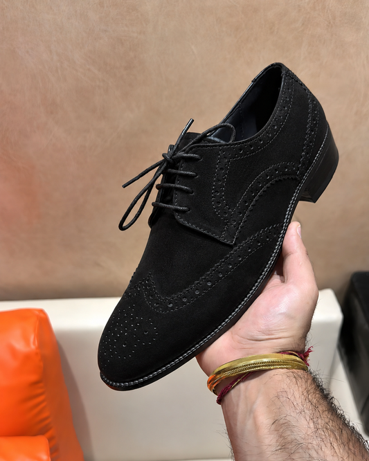 Black Suede Brogues