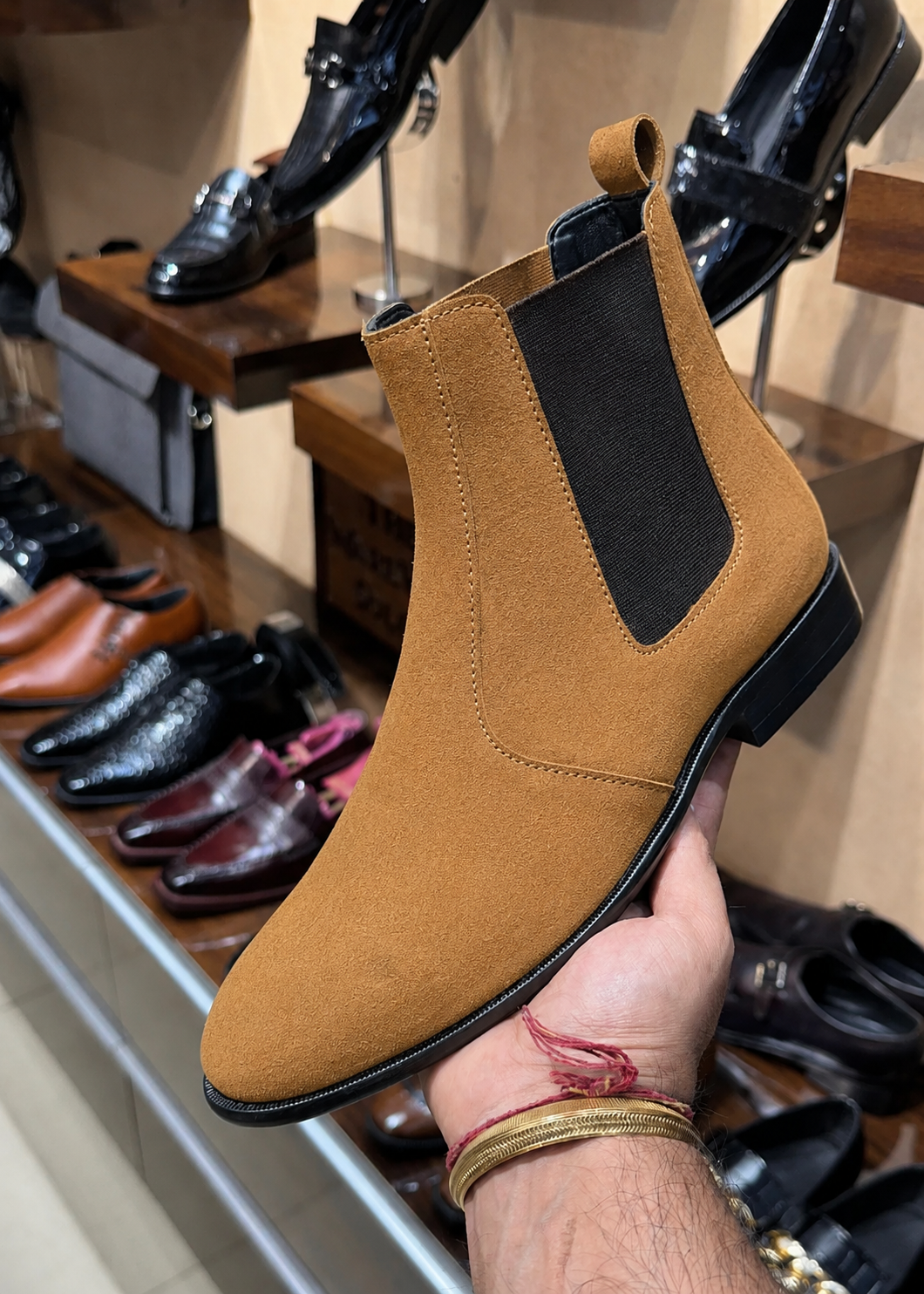 Tan Suede Chelsea Boots